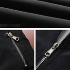 Bomber jacket leve homem com gola alta e fecho de correr