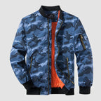 Bomber jacket masculina leve corta-vento com zíper frontal