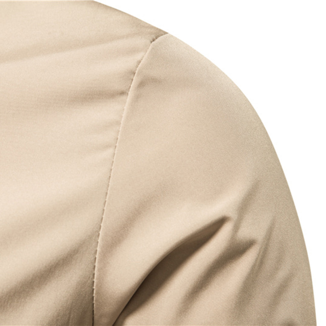 Bomber jacket homem resistente ao vento com fecho zip corte slim