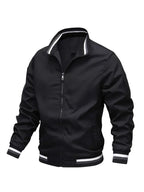 Bomber jacket homem corta vento leve com fecho zipper