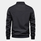 Bomber jacket homem corta-vento com fecho de correr