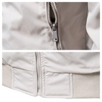Bomber jacket homem corta-vento com fecho de correr
