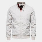 Bomber jacket homem corta-vento com fecho de correr