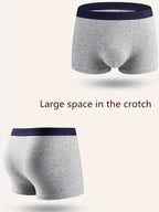 Cueca boxer homem algodão stretch pack de 4 unidades