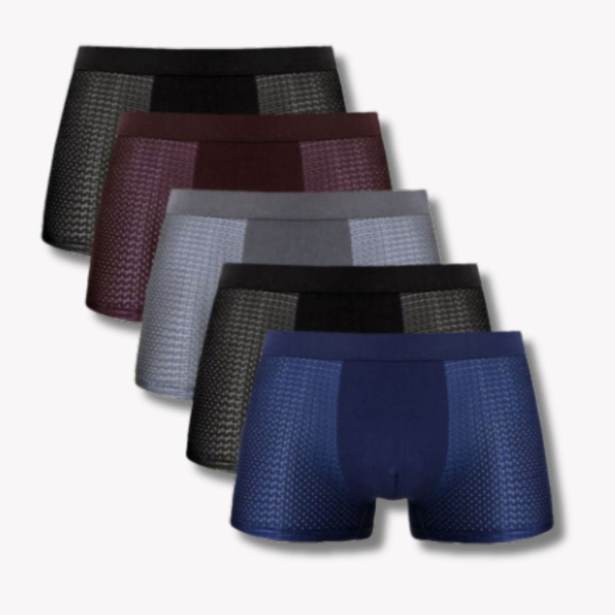 Cuecas boxer masculinas em mesh respirável ajuste firme e confortável