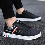Ténis casual masculino desportivo visual limpo e moderno