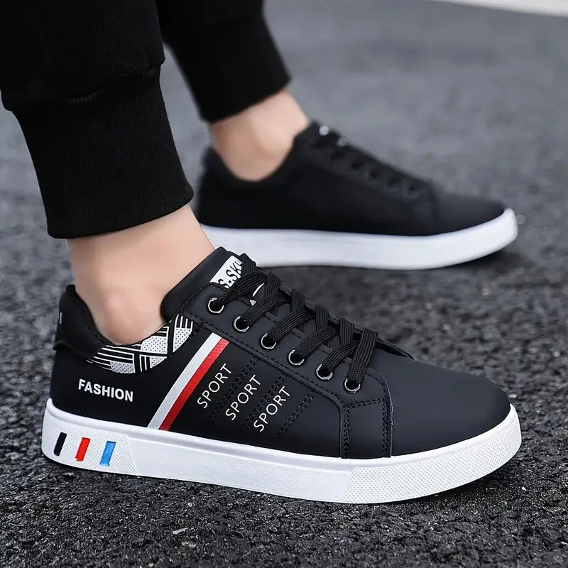 Ténis casual masculino desportivo visual limpo e moderno