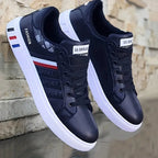 Ténis casual masculino desportivo visual limpo e moderno
