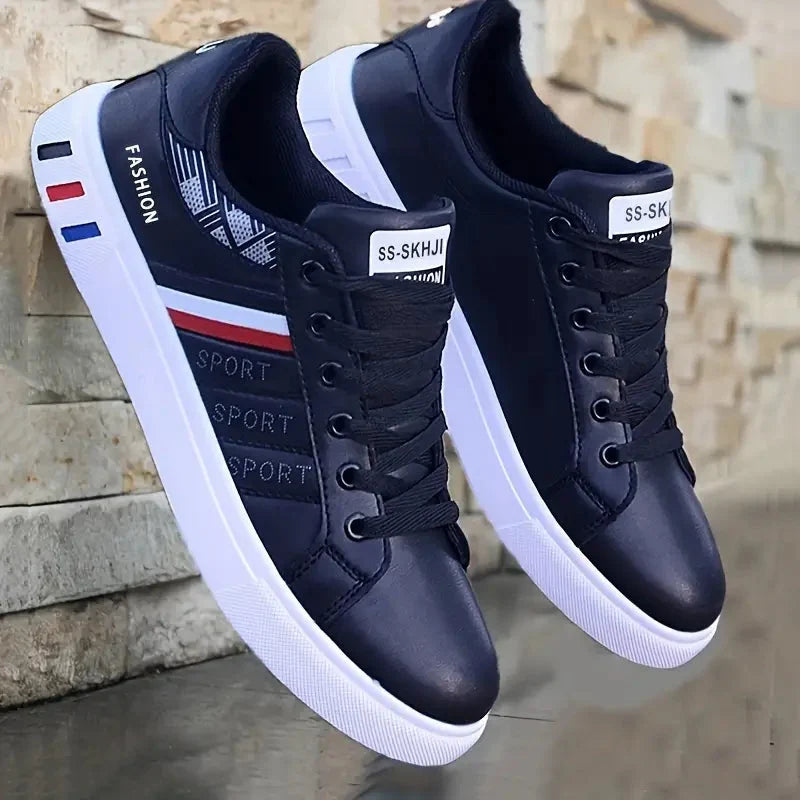 Ténis casual masculino desportivo visual limpo e moderno