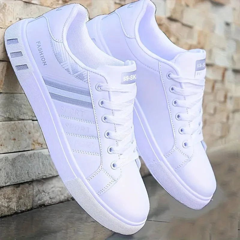 Ténis casual masculino desportivo visual limpo e moderno