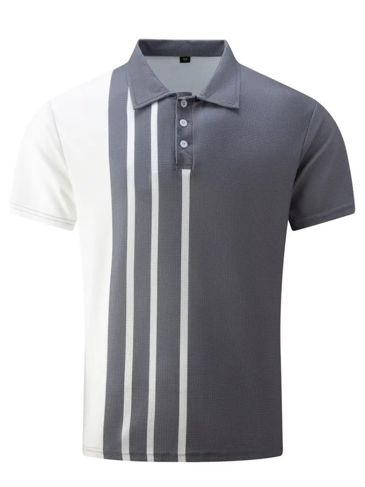 Polo de manga curta para homem respirável em várias cores