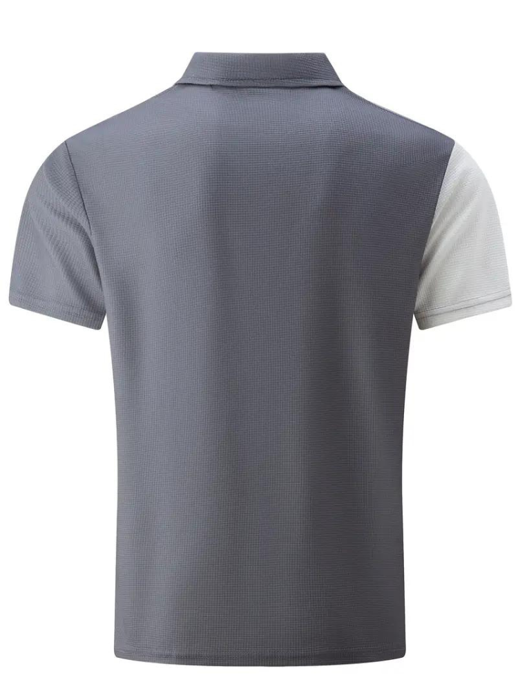 Polo de manga curta para homem respirável em várias cores