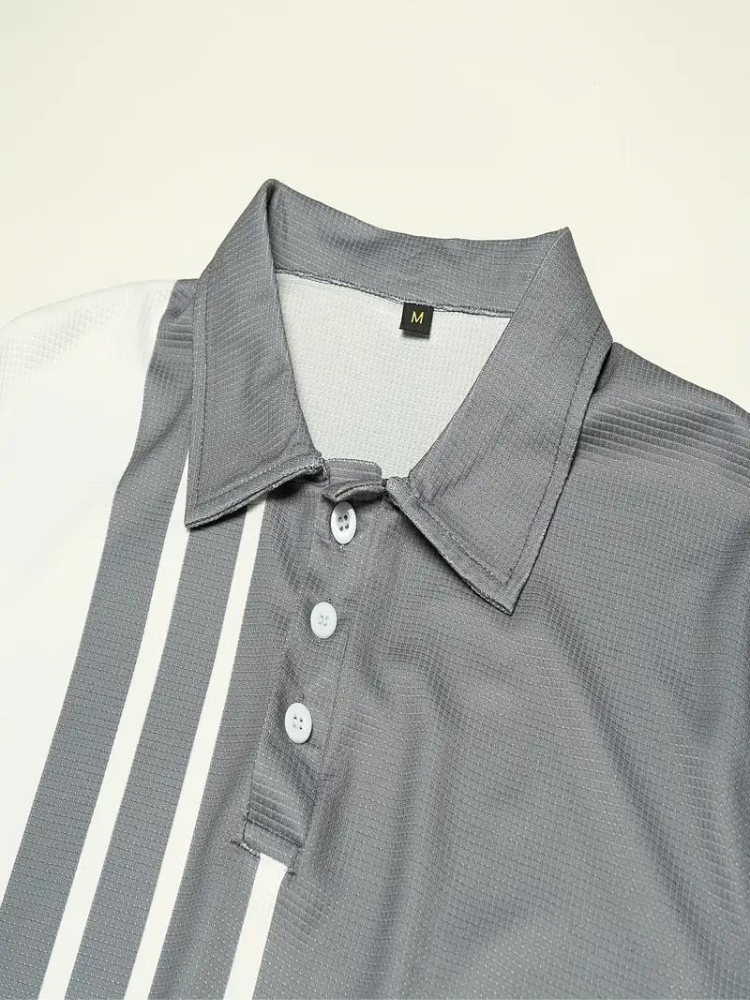Polo de manga curta para homem respirável em várias cores