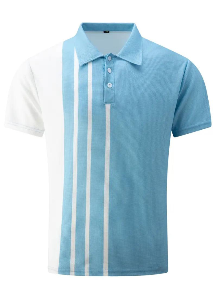 Polo de manga curta para homem respirável em várias cores