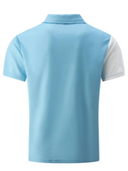 Polo de manga curta para homem respirável em várias cores