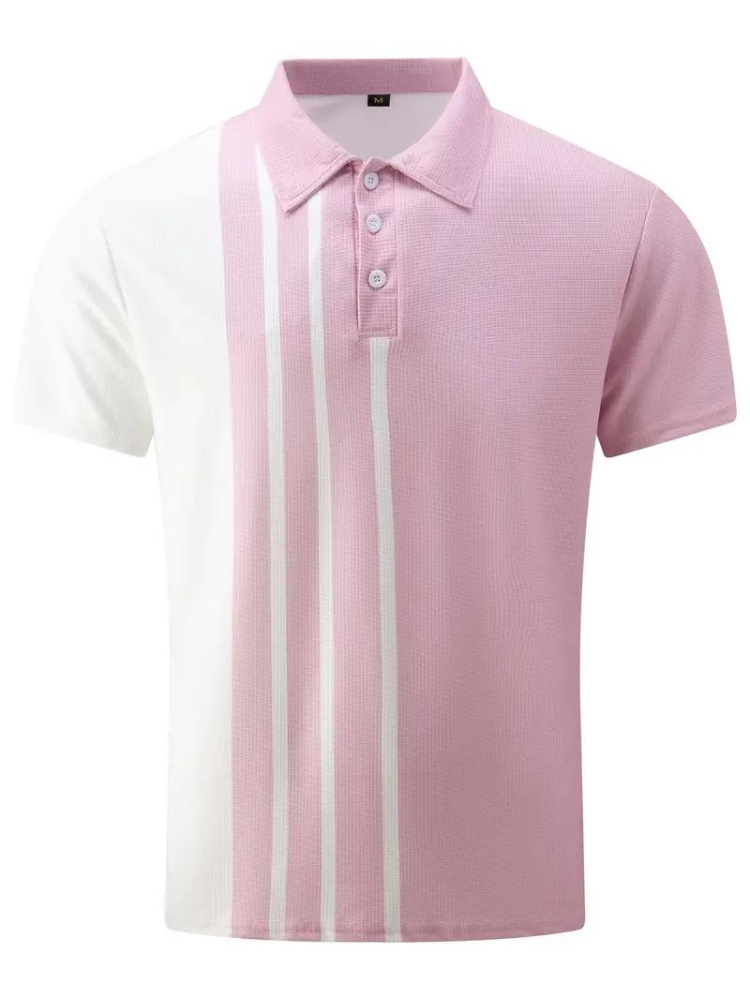Polo de manga curta para homem respirável em várias cores