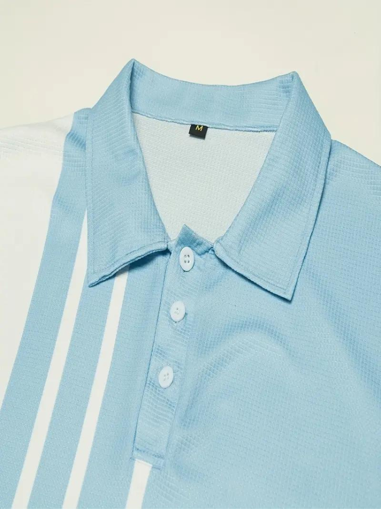 Polo de manga curta para homem respirável em várias cores