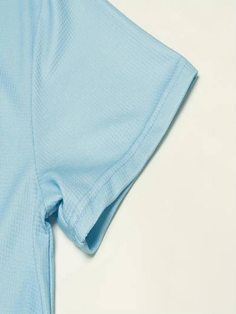 Polo de manga curta para homem respirável em várias cores