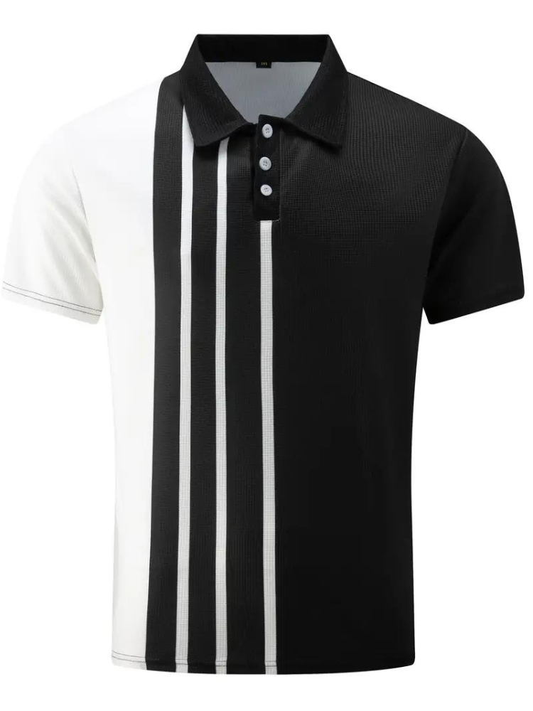 Polo de manga curta para homem respirável em várias cores