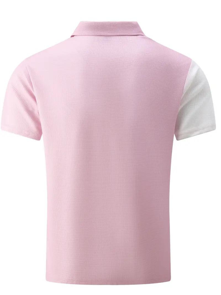 Polo de manga curta para homem respirável em várias cores