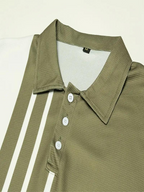 Polo de manga curta para homem respirável em várias cores