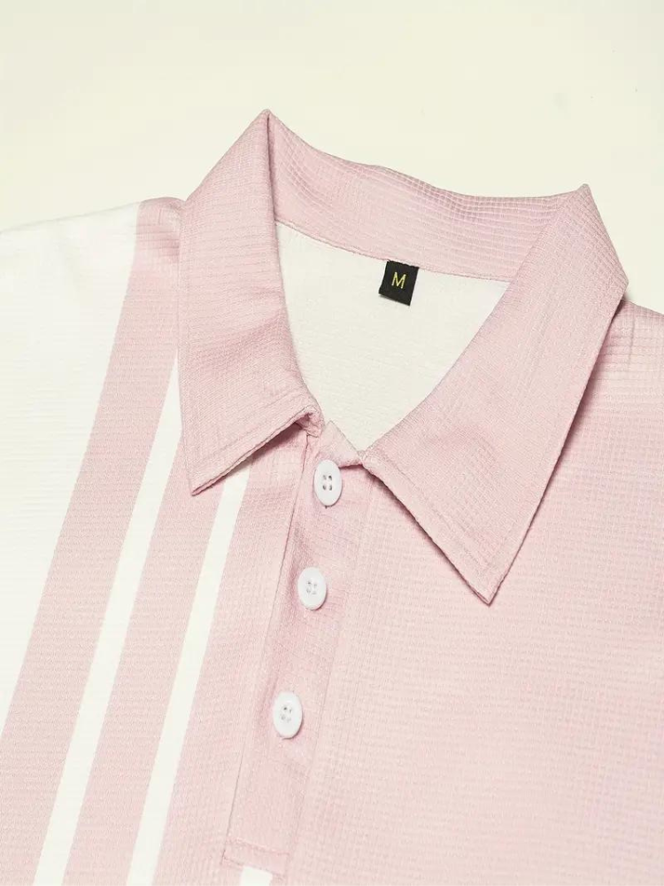 Polo de manga curta para homem respirável em várias cores