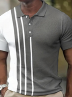 Polo de manga curta para homem respirável em várias cores