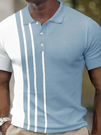 Polo de manga curta para homem respirável em várias cores