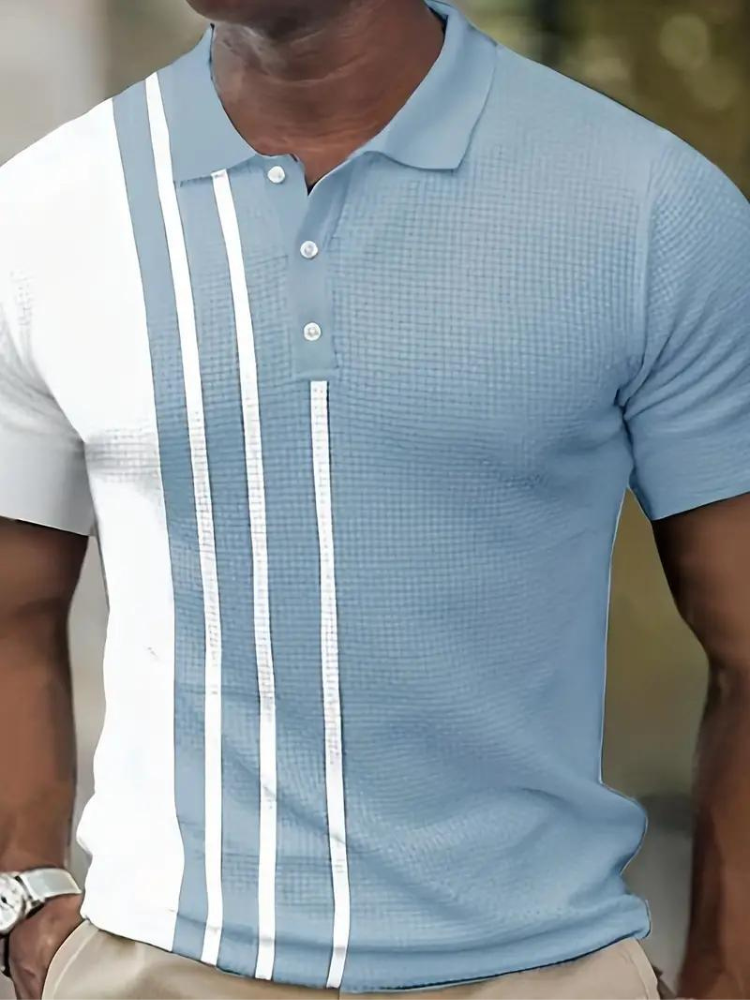 Polo de manga curta para homem respirável em várias cores