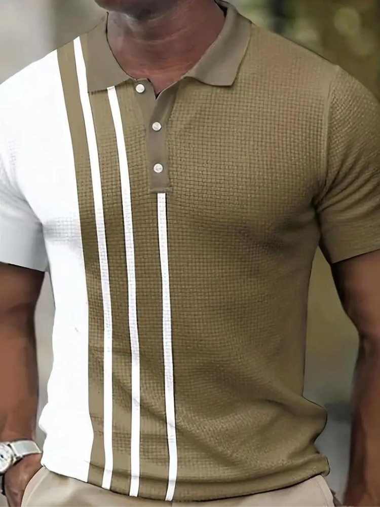 Polo de manga curta para homem respirável em várias cores