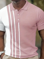 Polo de manga curta para homem respirável em várias cores