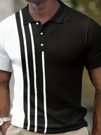 Polo de manga curta para homem respirável em várias cores