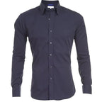 Camisa social masculina manga longa sem vinco com botões frontais