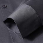 Camisa manga longa masculina sem passar a ferro com botões