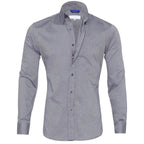 Camisa social masculina manga longa sem vinco com botões frontais