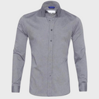 Camisa social masculina sem passar a ferro com colarinho e botões