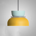 Luminária pendente dome nórdica led liga de zinco bicolor estilo escandinavo