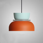 Luminária pendente dome nórdica led liga de zinco bicolor estilo escandinavo