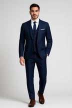 Fato homem 3 peças slim fit formal com casaco colete e calças