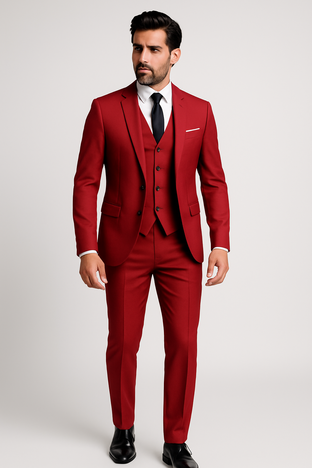 Fato homem 3 peças slim fit formal com casaco colete e calças