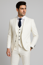 Fato homem 3 peças slim fit formal com casaco colete e calças