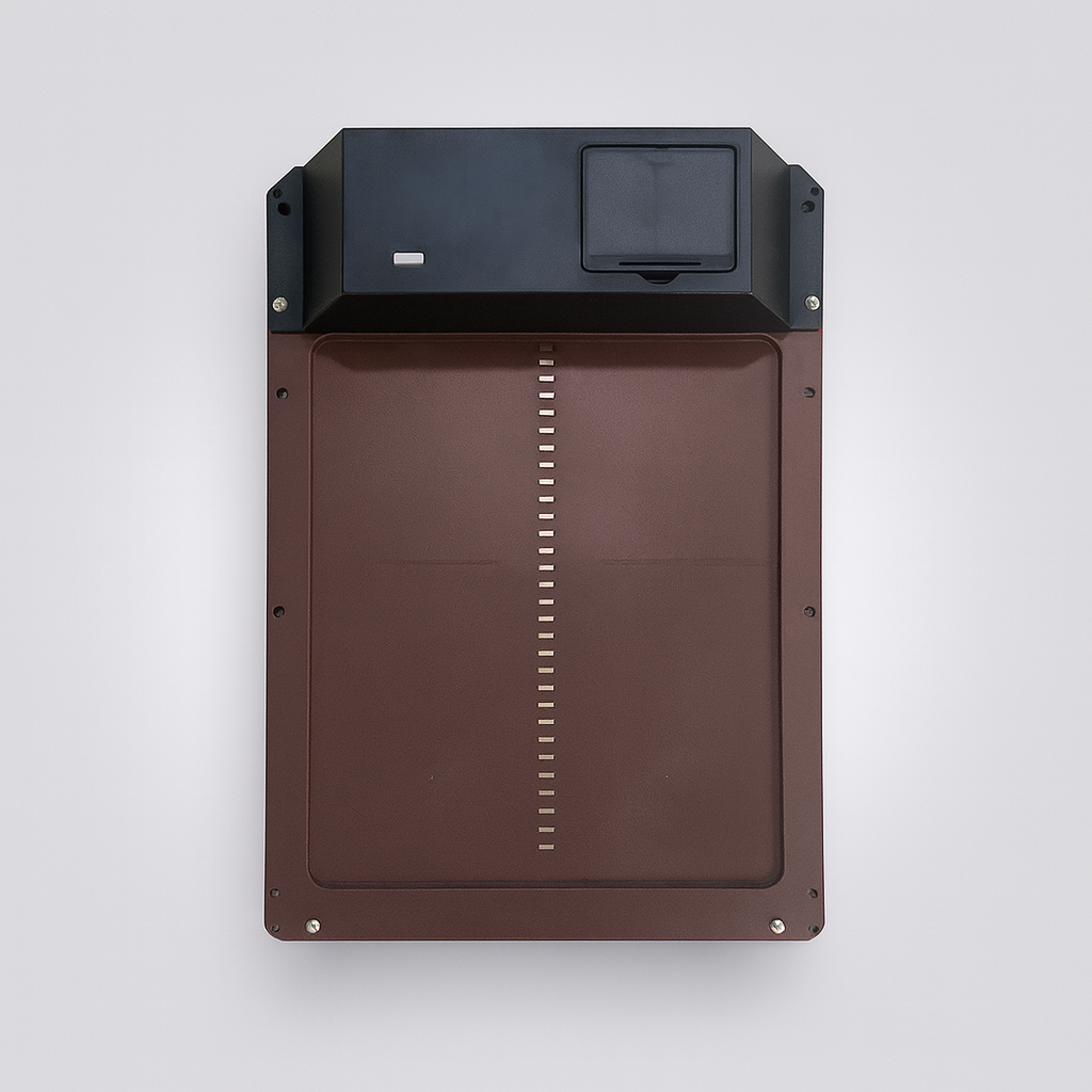 Porta automática para galinheiro com sensor de luz e resistência ao mau tempo
