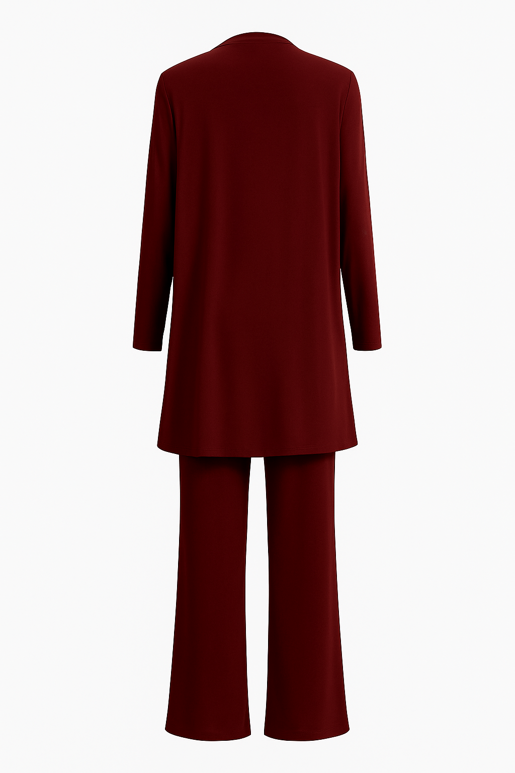 Conjunto feminino 3 peças colete calça e blusa corte elegante