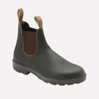 Chelsea boots homem slip on com painel elástico lateral em preto castanho e cinzento