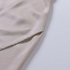 Vestido longo feminino decote cruzado com fenda lateral