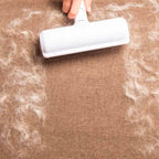 Removedor de pelos de animais com rolo de microfibra bidirecional reutilizável