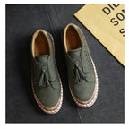 Women slip on walking shoes cushioned with perforated breathable upper