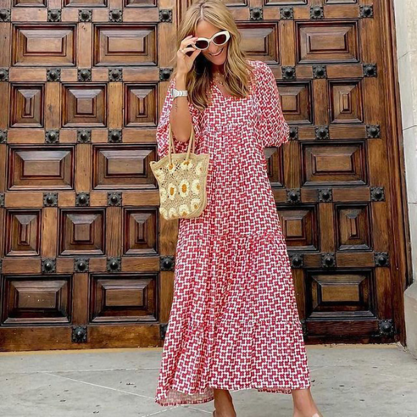 Vestido feminino edição limitada primavera verão leve e elegante