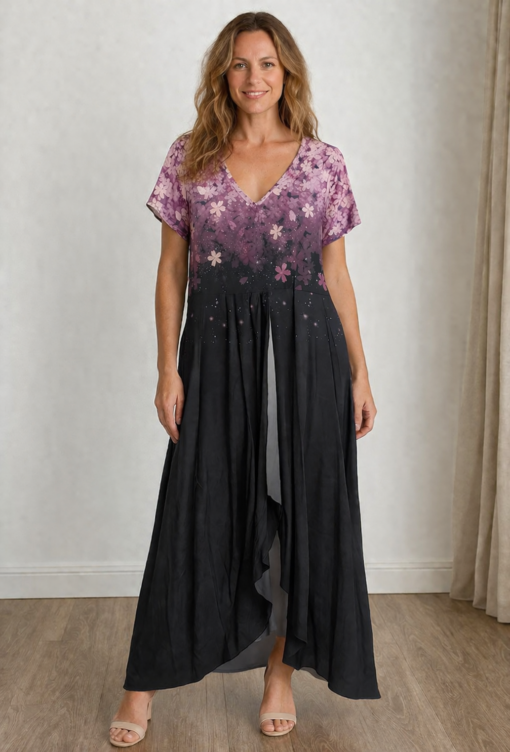 Vestido Envolvente Floral Verão | Corte Solto, Confortável
