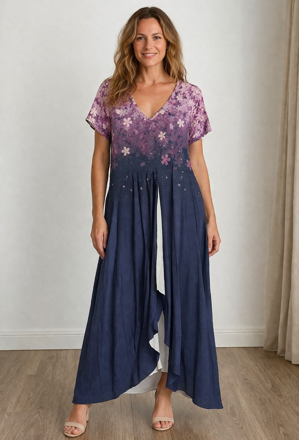 Vestido Envolvente Floral Verão | Corte Solto, Confortável